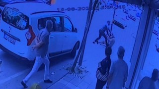 Ünlü oyuncu Özgür Özberke maganda şiddeti kamerada