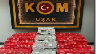 Uşakta 13 milyon 185 bin kaçak makaron ele geçirildi