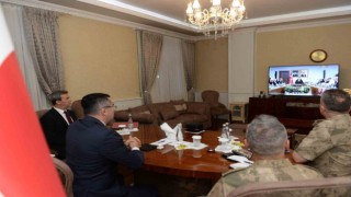 Vali Memiş video konferansa katıldı