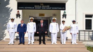 Vali Tavlıdan Sahil Güvenlik Komutanlığına kutlama ziyareti