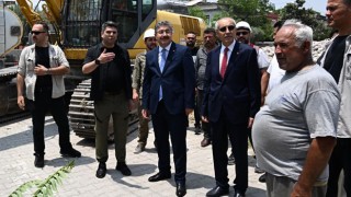 Vali Yılmaz, yıkım çalışmalarını yerinde inceledi