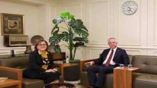 Yeni İstanbul Valisi Gül, Fatma Şahine veda ziyaretinde bulundu