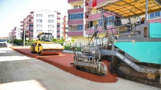 Yenişehirde sokak ve caddeler asfaltlanıyor