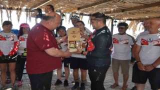 Yenişehirden pedal çeviren bisikletliler KKTC turunu tamamladı