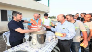 Yüreğir Belediye Başkanı Kocaispir, işçilerle bir araya geldi