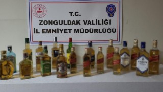 Zonguldakta sahte içki operasyonu