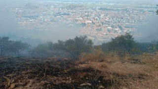 Afyonkarahisarda çıkan orman yangını 1,5 saatin sonunda söndürüldü