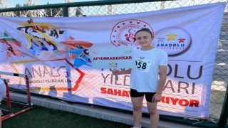 Afyonkarahisarlı atlet uzun atlamada üçüncü oldu