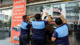 Akdeniz ilçesinde Arapça Tabelalar Kaldırılıyor