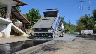 Alanya Beldibi yolunda asfalt çalışmaları başladı