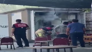Alev alan trafo paniğe neden oldu