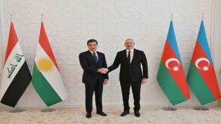 Aliyev, IKBY Başkanı Barzani ile görüştü