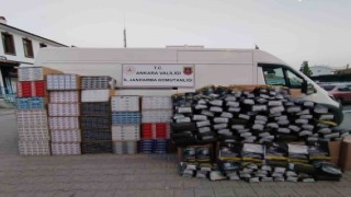 Ankarada 815 bin adet boş makaron ve 535 kilo kaçak tütün ele geçirildi