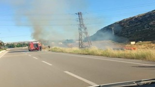 Ankarada tarım arazisinde yangın
