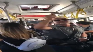Antalyada halk otobüsünde ‘klima tartışması