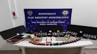 Antalyada, kumar oynayan 14 kişiye cezai işlem uygulandı