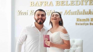 Asayiş büro amiri bekarlığa veda etti