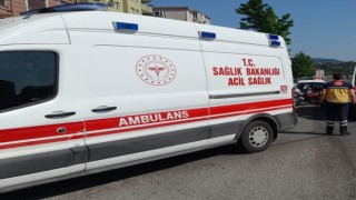 ATV alev aldı, sürücüsü yaralandı
