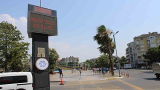 Aydında termometreler 38i gösterdi, vatandaşlar gölgeye sığındı