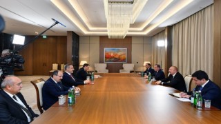 Hakan Fidan Azerbaycan'da Aliyev ile görüştü