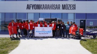 Balıkesirden gelen gençler Afyonkarahisarı gezdi