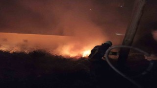 Başkalede anız yangını