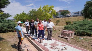 Başkan Ataç, Şehit Piyade Üsteğmen Onur İlkhan Parkında incelemeler yaptı