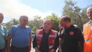 Başkan Böcek: Yanan alan 180 hektarı geçti