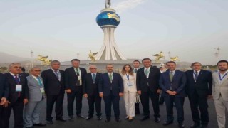 Başkan Işık, Türkmenistan Arkadağda açılış törenine katıldı