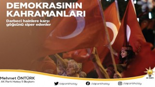 Başkan Öntürk’den 15 Temmuz Mesajı