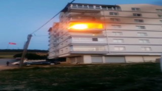 Başkentte 6 katlı binada korkutan yangın