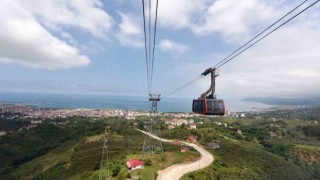 Beşikdağına teleferik ile çıktılar, projeyi yerinde incelediler