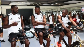 Beşiktaş, salonda çalıştı