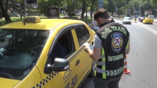 Beşiktaşta ticari taksi denetimi