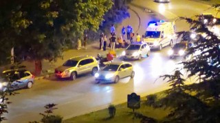 Bisikletli kuryeye otomobil çarptı: 1 yaralı