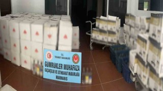 Bodrumda 2 bin 199 şişe sahte içki ele geçirildi