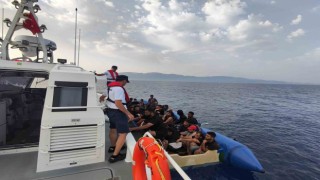 Bodrumda 64 düzensiz göçmen karaya çıkarıldı