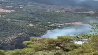 Boluda söndürülemeyen orman yangınına Ankara ve Balıkesirden helikopter desteği