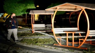 Bozüyükte tedbir amaçlı kene ilaçlaması sürüyor
