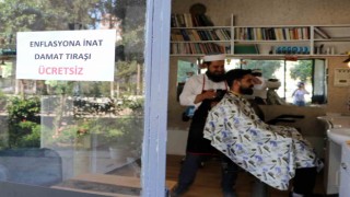 Bu berberde damatlara tıraş ücretsiz