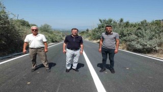 Burhaniyede Dutluca yolu tamamlandı