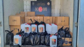 Çanakkalede bin 69 litre etil alkol ele geçirildi