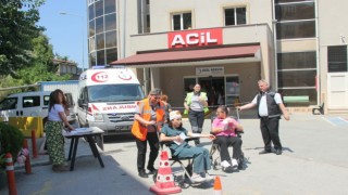 Çınarcık Devlet Hastanesinde gerçeğini aratmayan tatbikat