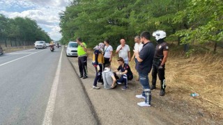 Çorluda trafik kazası: 1 yaralı