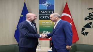 Cumhurbaşkanı Erdoğan, AB Konseyi Başkanı Michel ile bir araya geldi