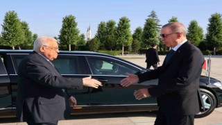 Cumhurbaşkanı Erdoğan, Filistin Devlet Başkanı Abbas ‘ı resmi törenle karşıladı