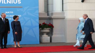 Cumhurbaşkanı Erdoğan, Litvanyada resmi akşam yemeğine katıldı