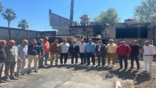 DAİMFED, yangında zarar gören TSYD Adana Şubesi tesislerinde incelemelerde bulundu