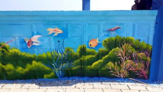 Deniz Temalı Duvarlarıyla Park Göz Kamaştırıyor