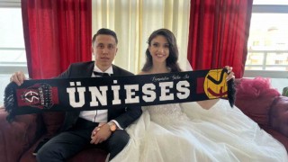 Deplasmanda tanışan Eskişehirsporlu çift dünya evine girdi